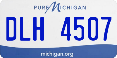 MI license plate DLH4507