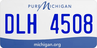 MI license plate DLH4508