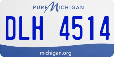 MI license plate DLH4514