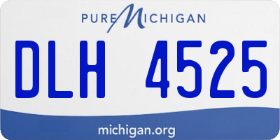 MI license plate DLH4525