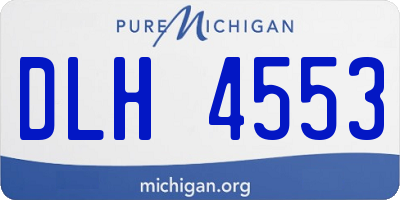 MI license plate DLH4553
