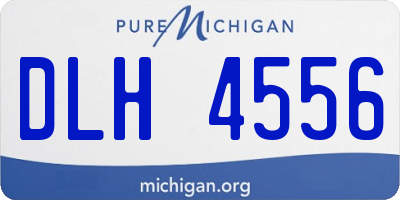 MI license plate DLH4556