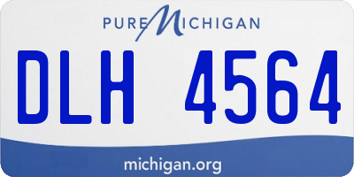 MI license plate DLH4564