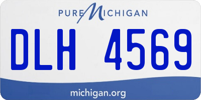 MI license plate DLH4569