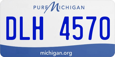 MI license plate DLH4570