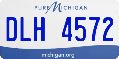 MI license plate DLH4572