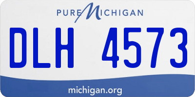 MI license plate DLH4573
