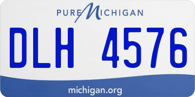 MI license plate DLH4576