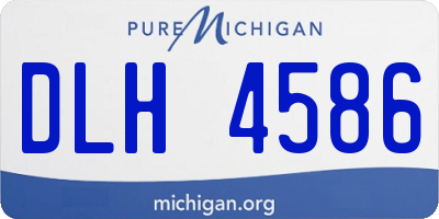MI license plate DLH4586