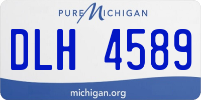 MI license plate DLH4589