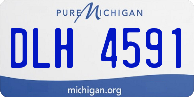MI license plate DLH4591