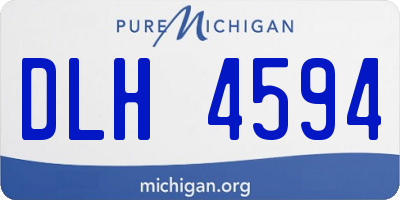 MI license plate DLH4594