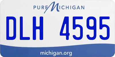 MI license plate DLH4595