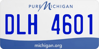 MI license plate DLH4601
