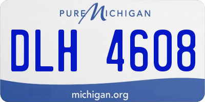 MI license plate DLH4608