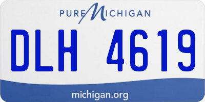 MI license plate DLH4619