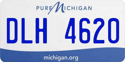 MI license plate DLH4620