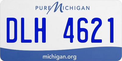 MI license plate DLH4621