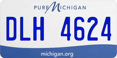 MI license plate DLH4624