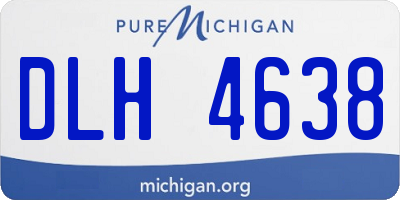 MI license plate DLH4638