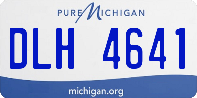 MI license plate DLH4641