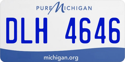 MI license plate DLH4646