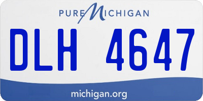 MI license plate DLH4647