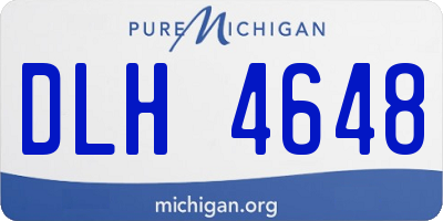 MI license plate DLH4648