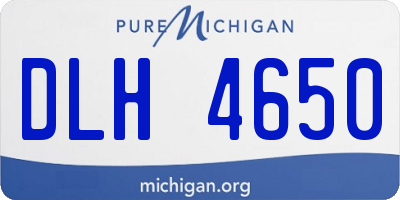 MI license plate DLH4650