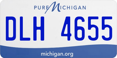MI license plate DLH4655