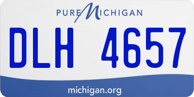 MI license plate DLH4657