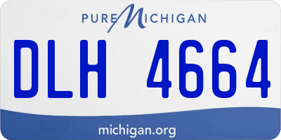 MI license plate DLH4664