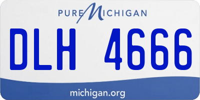 MI license plate DLH4666
