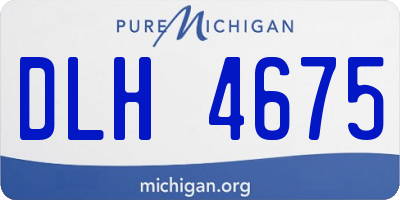 MI license plate DLH4675