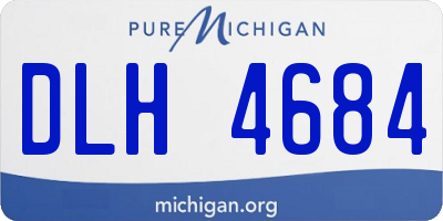 MI license plate DLH4684