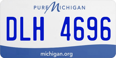 MI license plate DLH4696