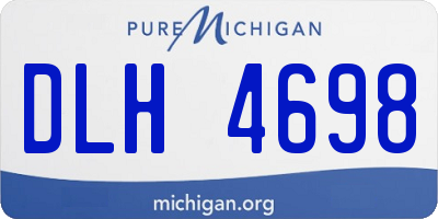 MI license plate DLH4698