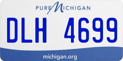 MI license plate DLH4699