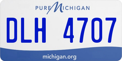 MI license plate DLH4707