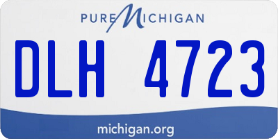 MI license plate DLH4723