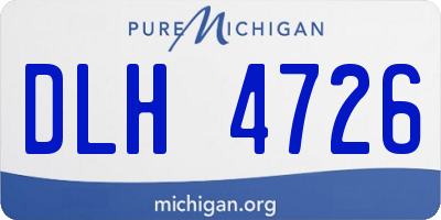 MI license plate DLH4726