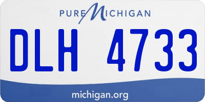 MI license plate DLH4733