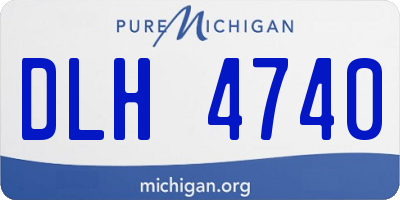 MI license plate DLH4740