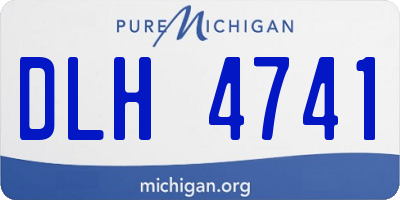 MI license plate DLH4741