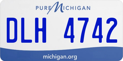 MI license plate DLH4742