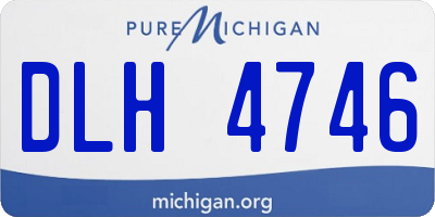 MI license plate DLH4746
