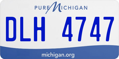 MI license plate DLH4747