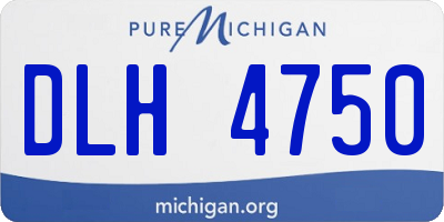 MI license plate DLH4750