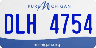 MI license plate DLH4754