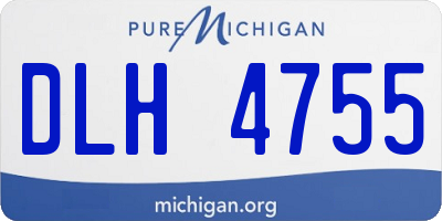 MI license plate DLH4755